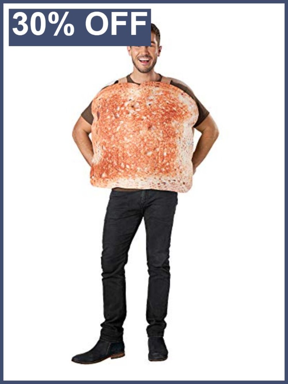 Adult Toast Costume Halloween Cosplay One Size Polyester